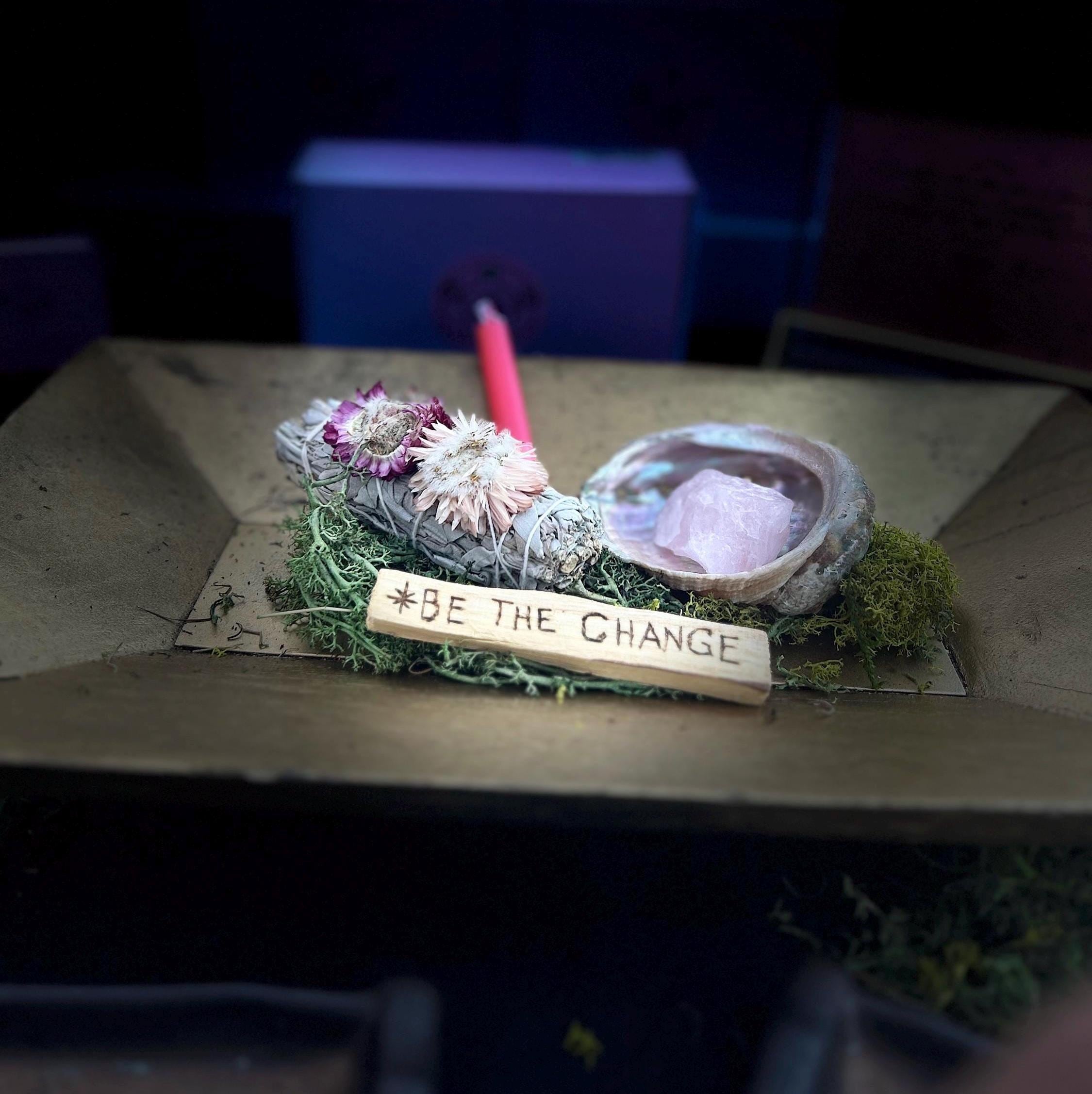 Be The Change Box Set: Sage, Rose Quartz, Abalone Shell