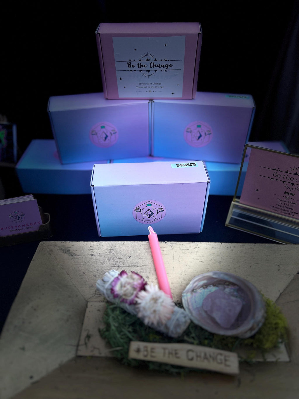 Be The Change Box Set: Sage, Rose Quartz, Abalone Shell