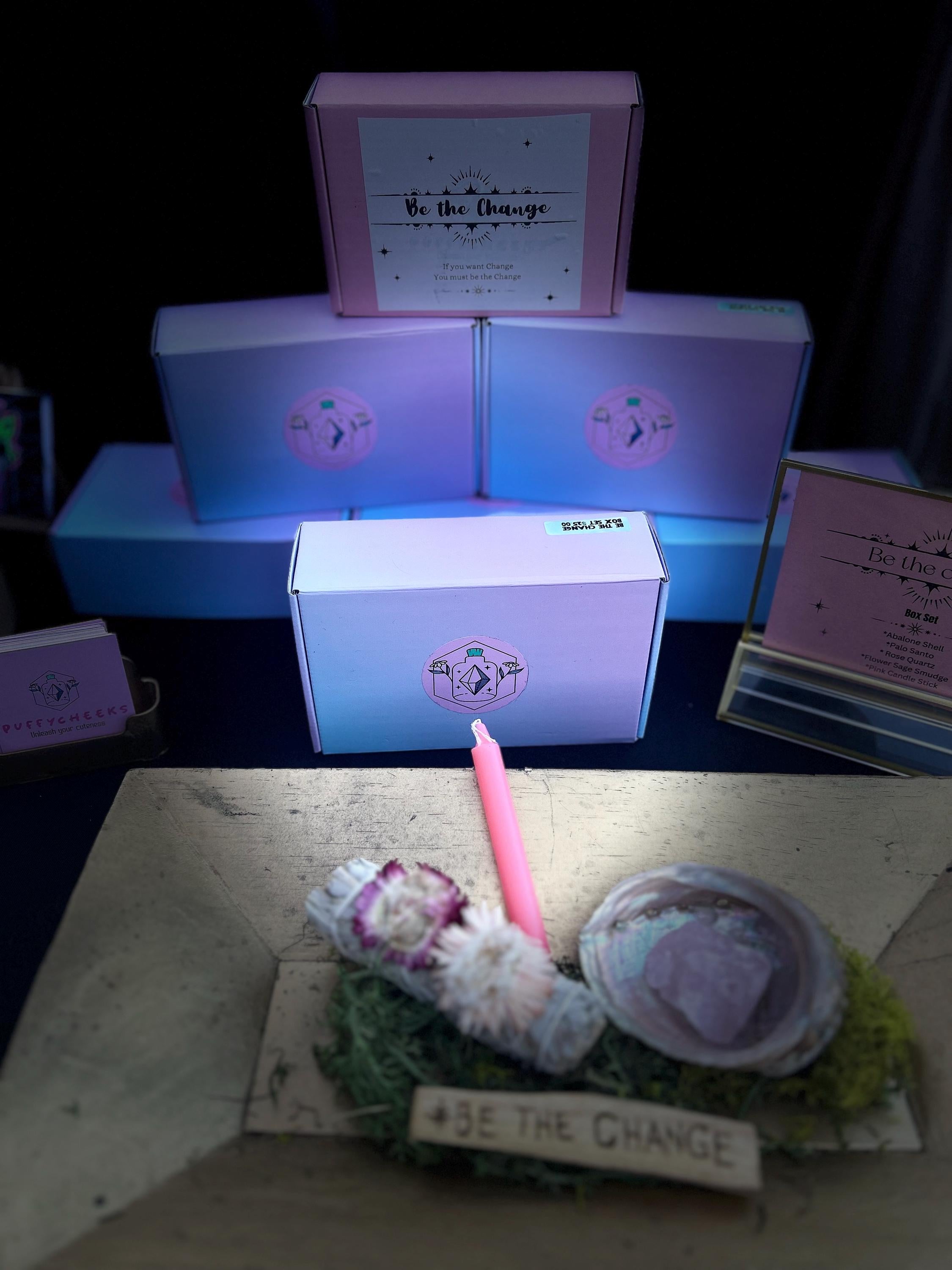 Be The Change Box Set: Sage, Rose Quartz, Abalone Shell